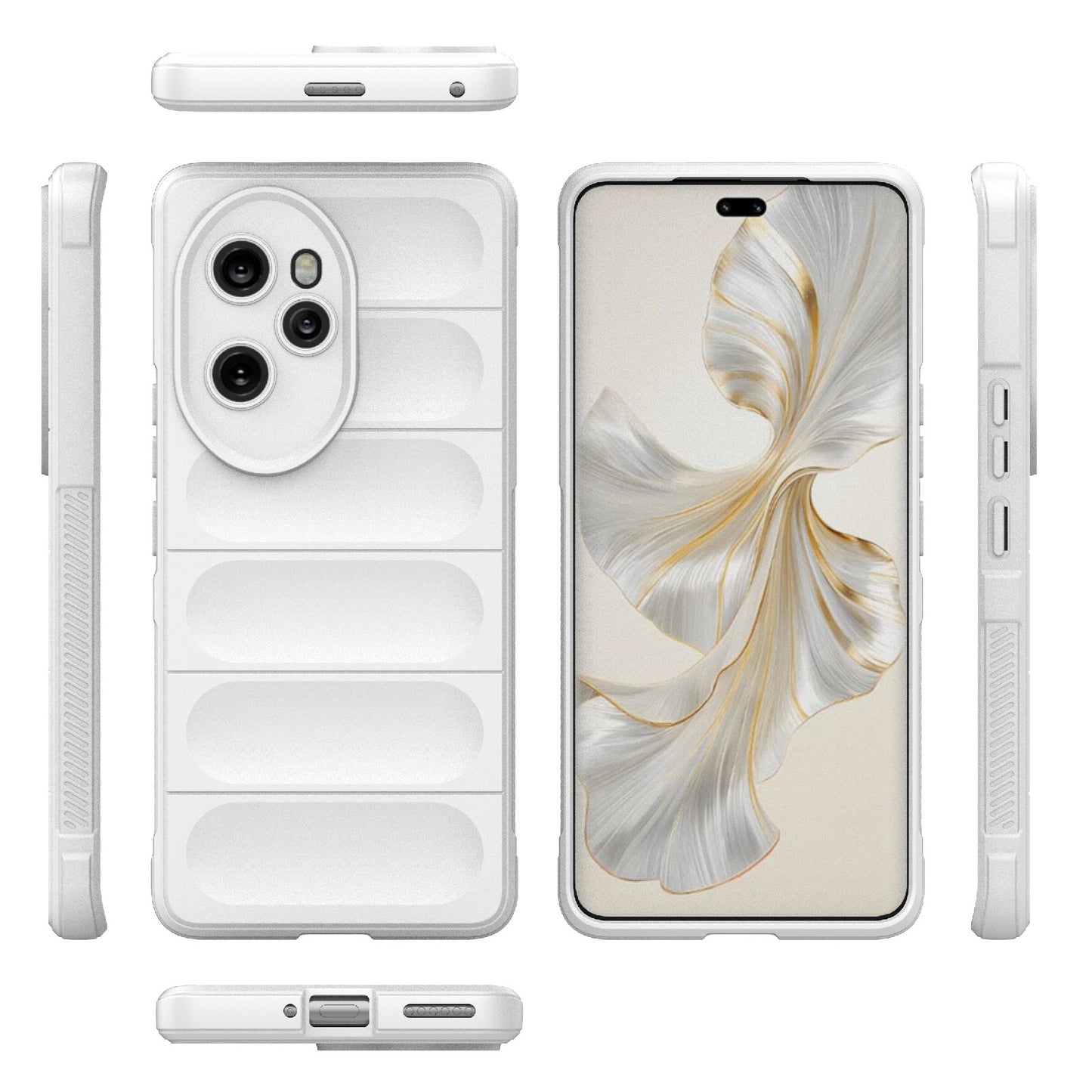Honor 100 Pro 5G Magic Shield TPU + Flannel Phone Case: Durable, Non-toxic, Easy Access, Stylish Design
