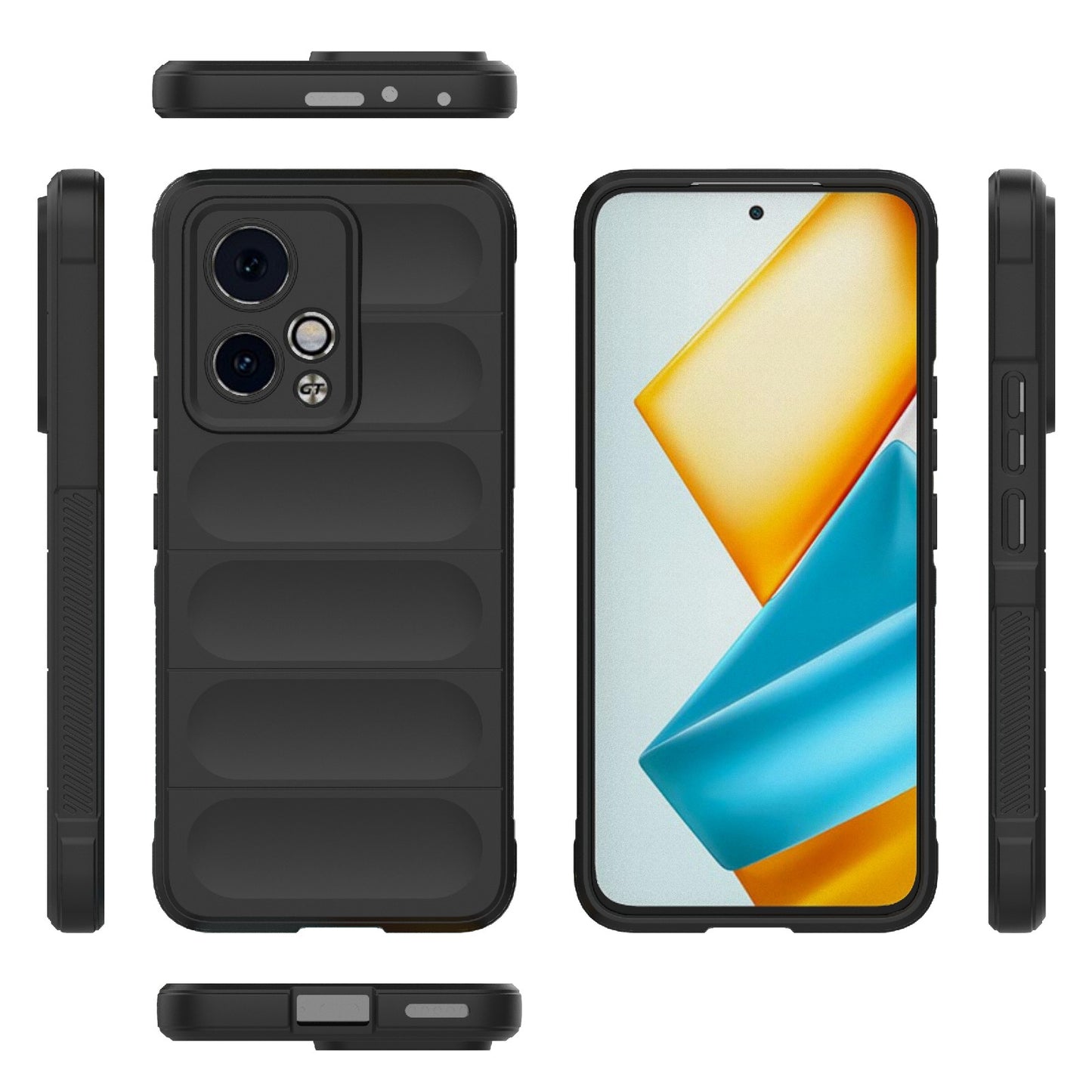 Honor 90 GT 5G Magic Shield TPU + Flannel Phone Case: Durable, Non-toxic, Easy Access, Stylish Design