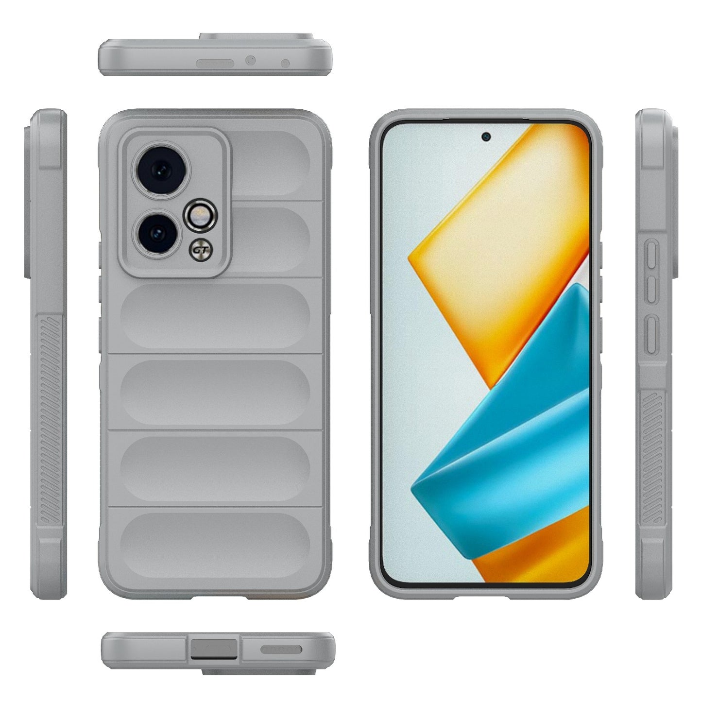 Honor 90 GT 5G Magic Shield TPU + Flannel Phone Case: Durable, Non-toxic, Easy Access, Stylish Design