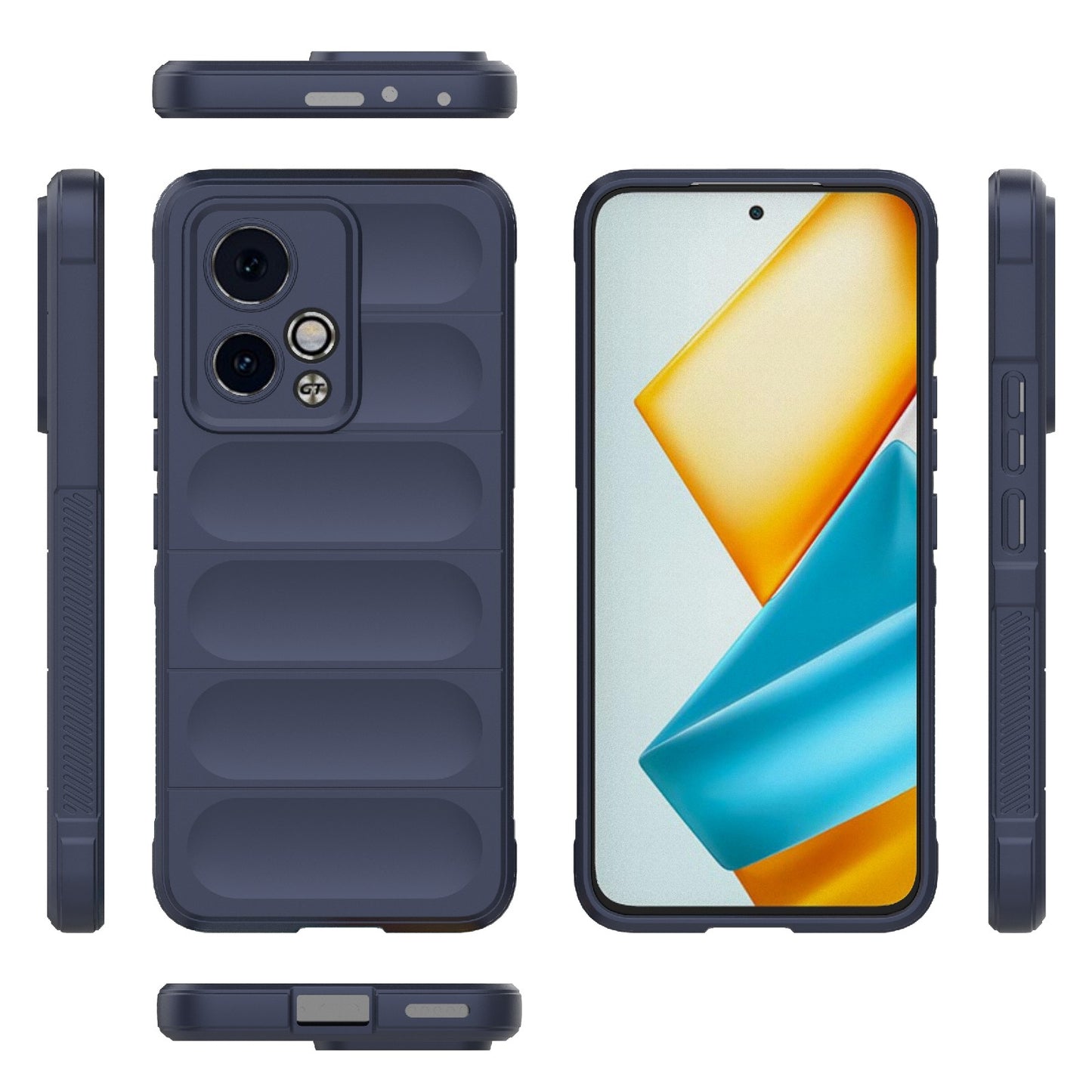 Honor 90 GT 5G Magic Shield TPU + Flannel Phone Case: Durable, Non-toxic, Easy Access, Stylish Design