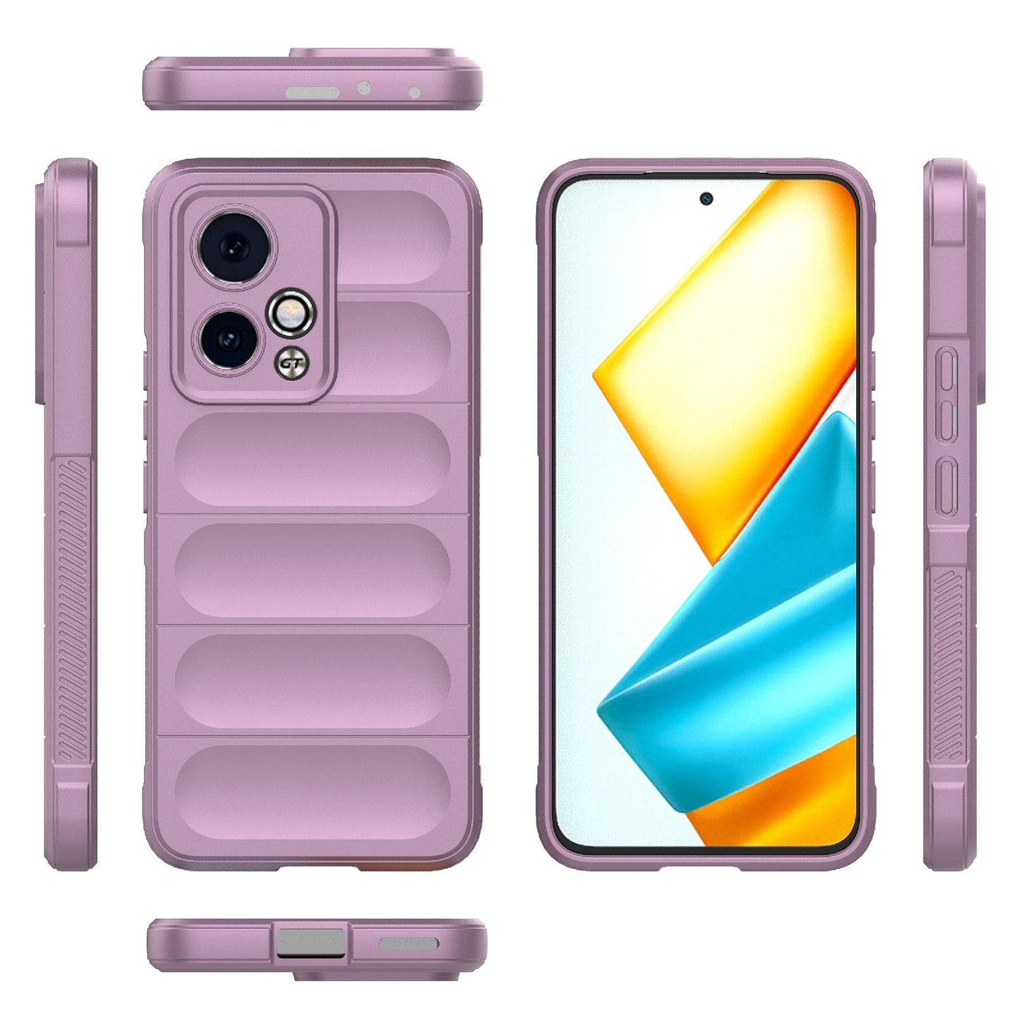 Honor 90 GT 5G Magic Shield TPU + Flannel Phone Case: Durable, Non-toxic, Easy Access, Stylish Design