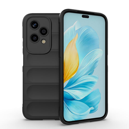Honor 200 Lite Global Magic Shield TPU + Flannel Phone Case: Durable, Non-toxic, Easy Access, Stylish Design
