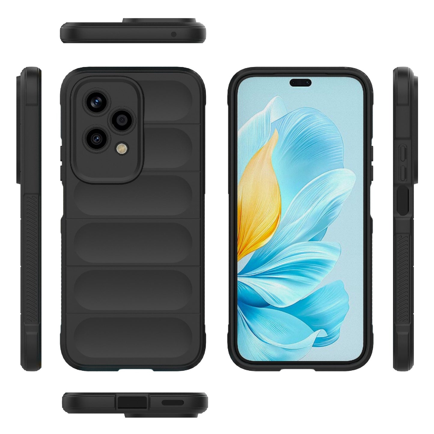 Honor 200 Lite Global Magic Shield TPU + Flannel Phone Case: Durable, Non-toxic, Easy Access, Stylish Design