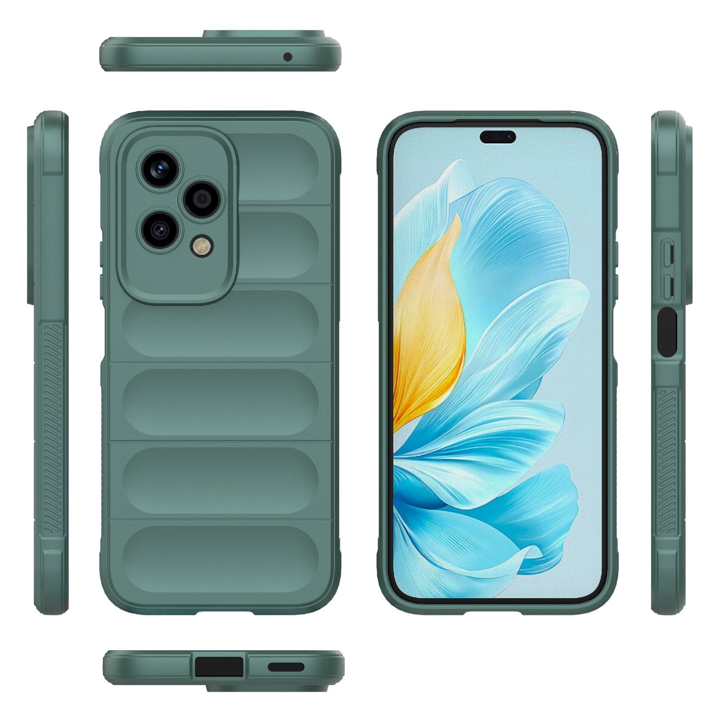 Honor 200 Lite Global Magic Shield TPU + Flannel Phone Case: Durable, Non-toxic, Easy Access, Stylish Design