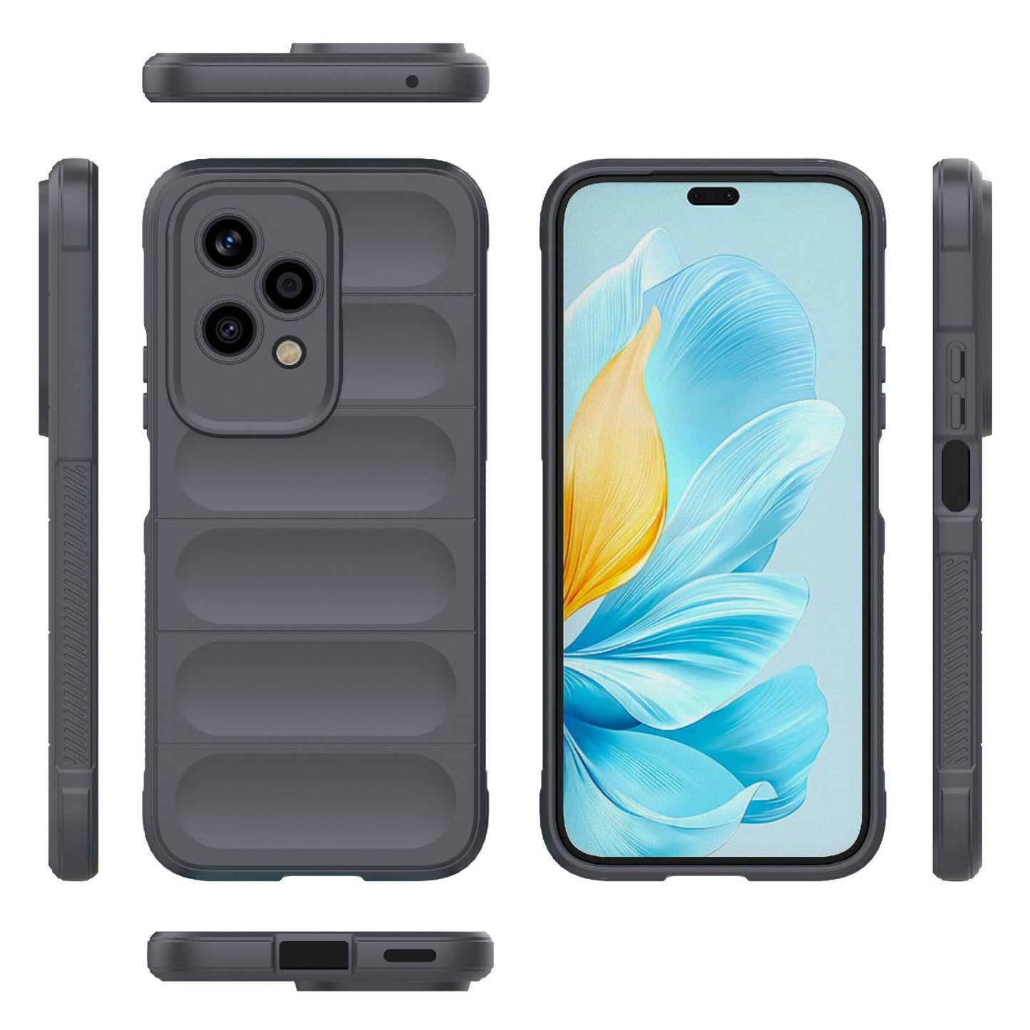 Honor 200 Lite Global Magic Shield TPU + Flannel Phone Case: Durable, Non-toxic, Easy Access, Stylish Design