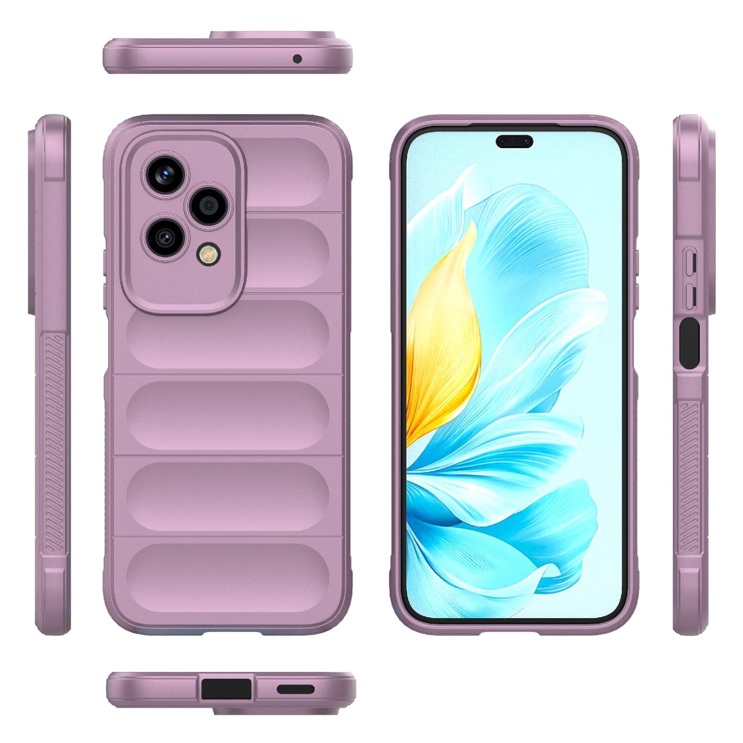 Honor 200 Lite Global Magic Shield TPU + Flannel Phone Case: Durable, Non-toxic, Easy Access, Stylish Design