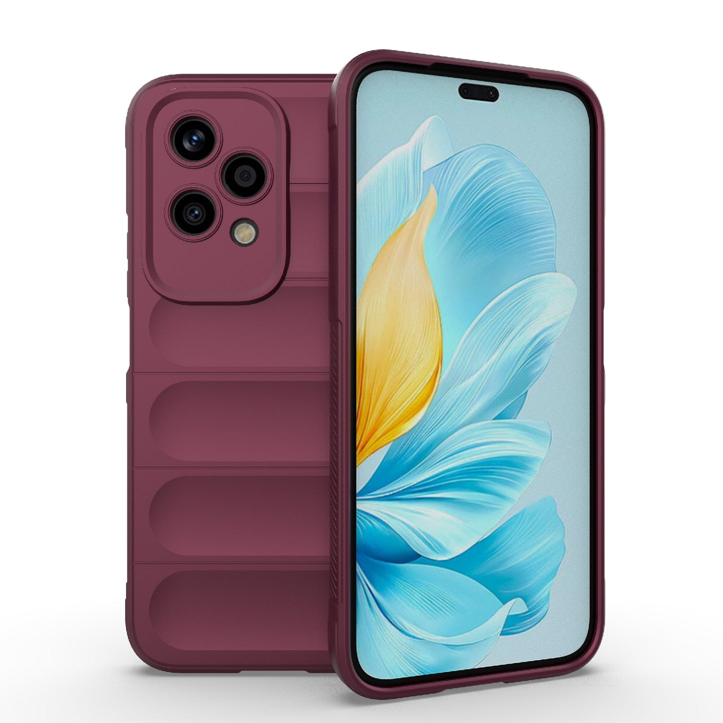 Honor 200 Lite Global Magic Shield TPU + Flannel Phone Case: Durable, Non-toxic, Easy Access, Stylish Design