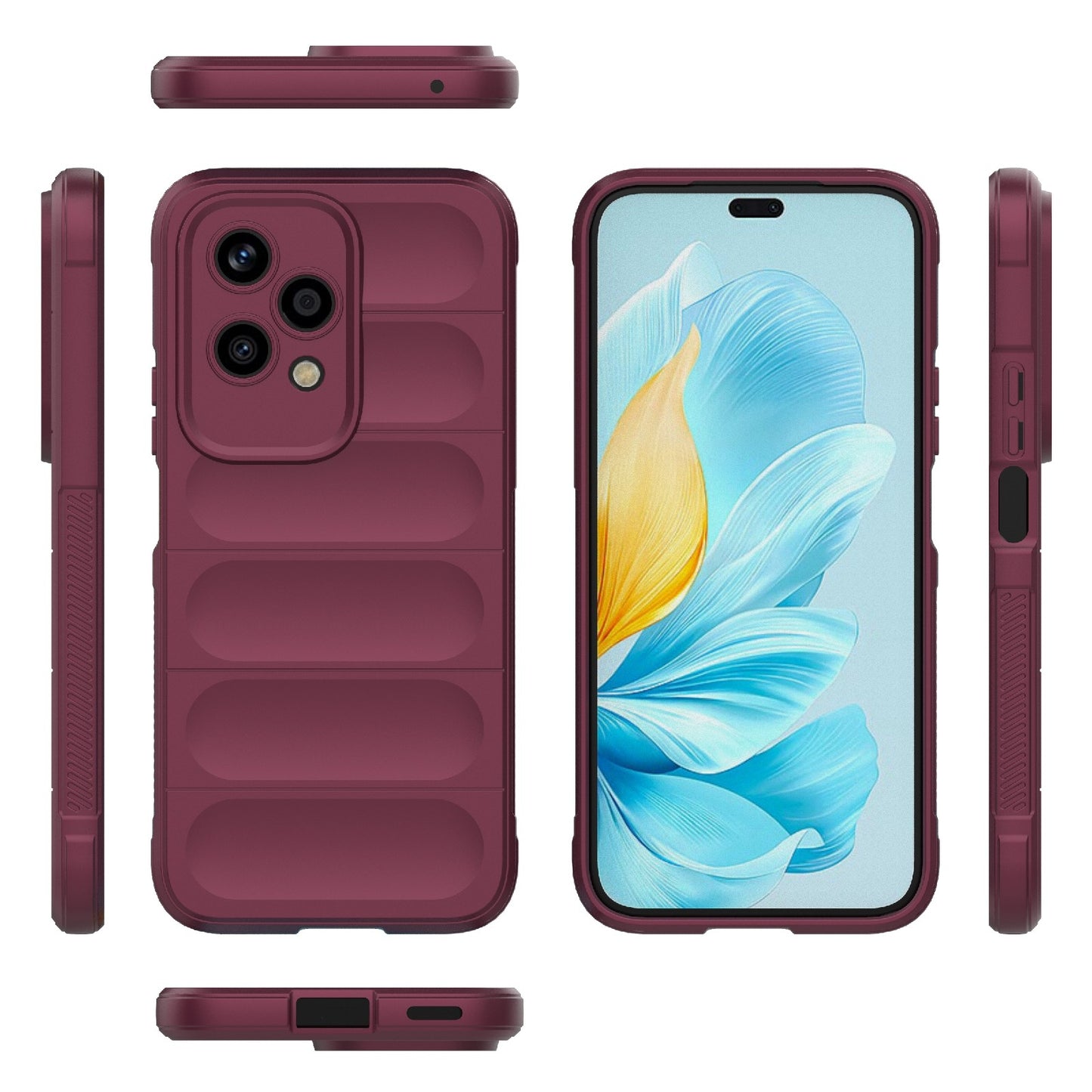 Honor 200 Lite Global Magic Shield TPU + Flannel Phone Case: Durable, Non-toxic, Easy Access, Stylish Design
