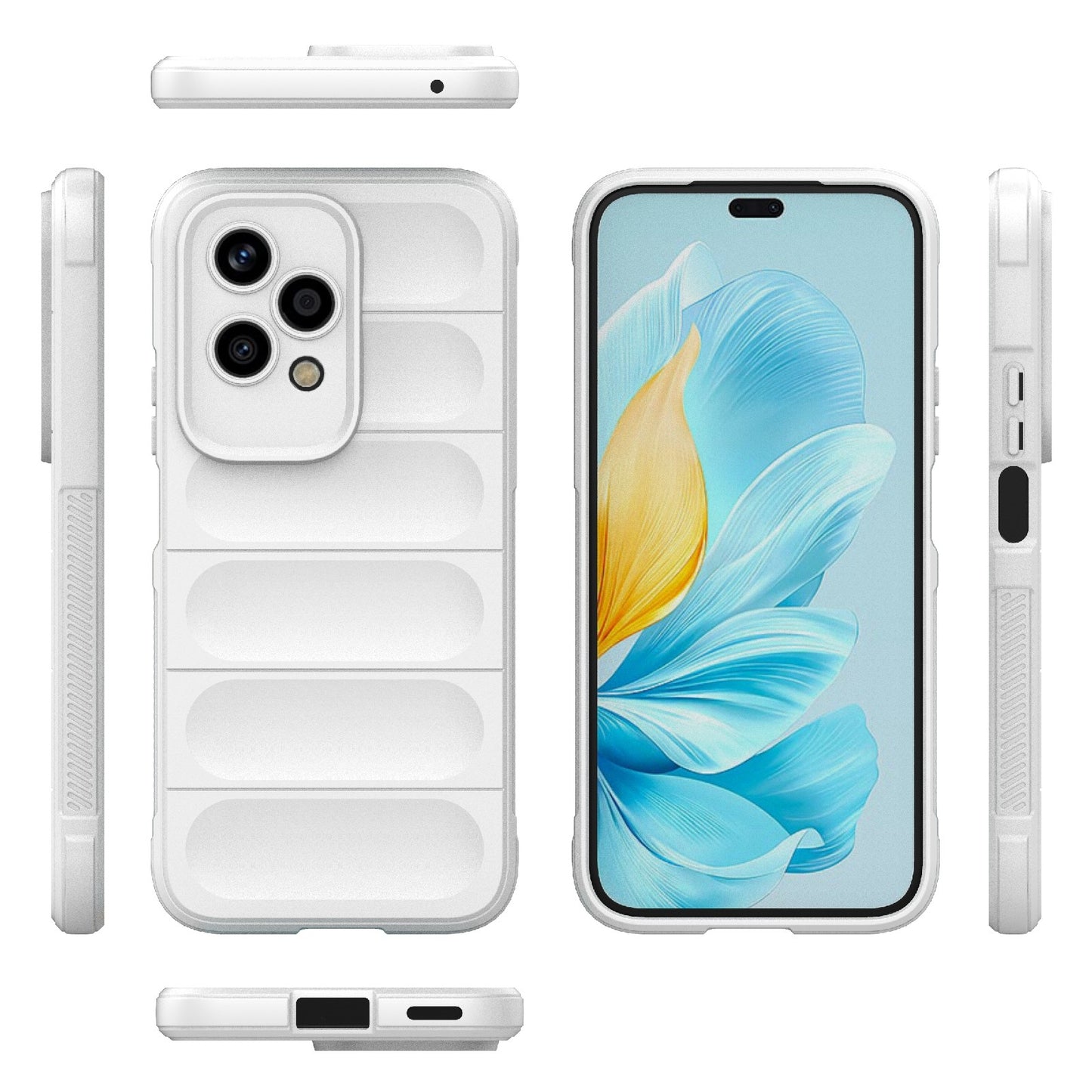 Honor 200 Lite Global Magic Shield TPU + Flannel Phone Case: Durable, Non-toxic, Easy Access, Stylish Design