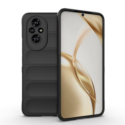 Honor 200 Magic Shield TPU + Flannel Phone Case: Durable, Non-toxic, Easy Access, Stylish Design