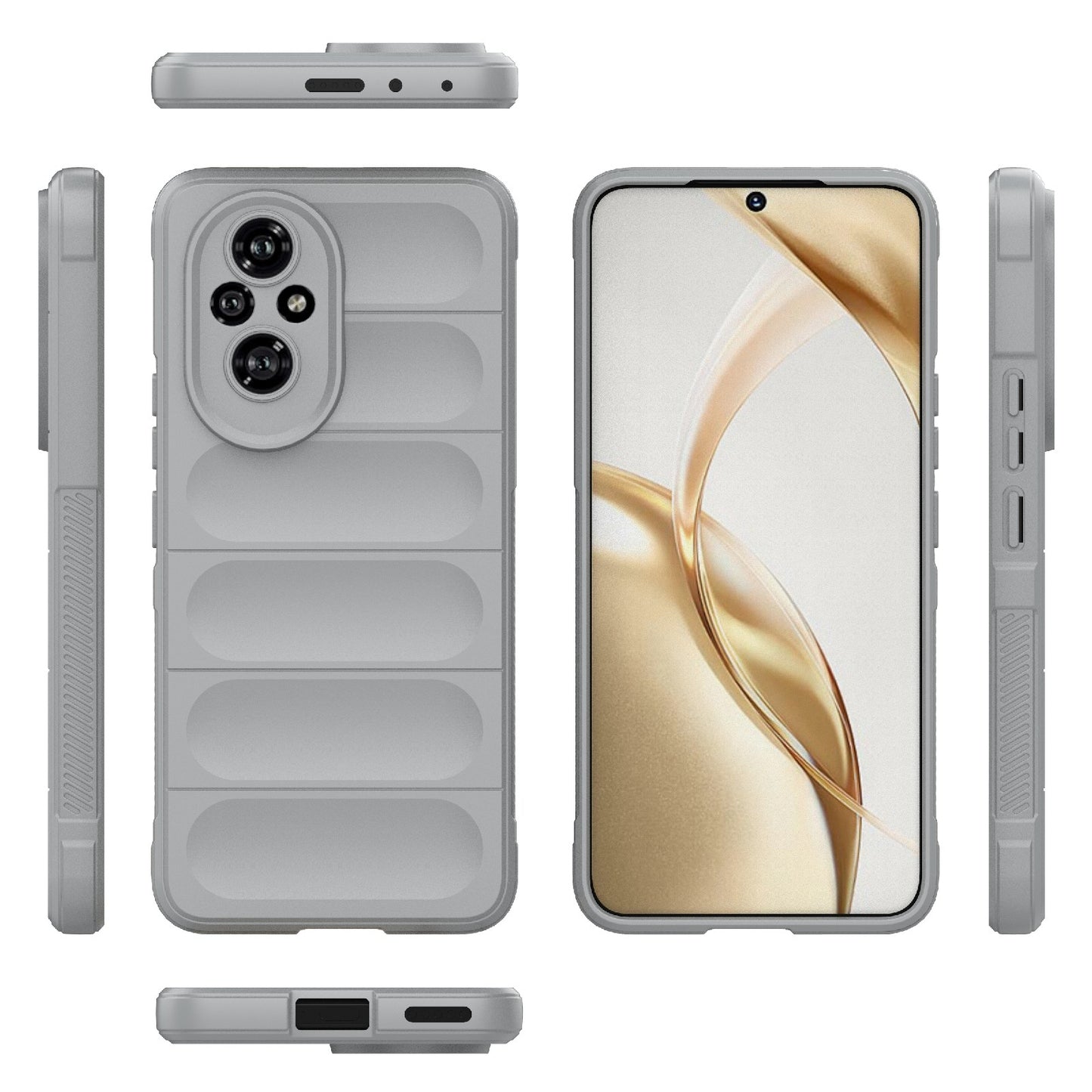 Honor 200 Magic Shield TPU + Flannel Phone Case: Durable, Non-toxic, Easy Access, Stylish Design