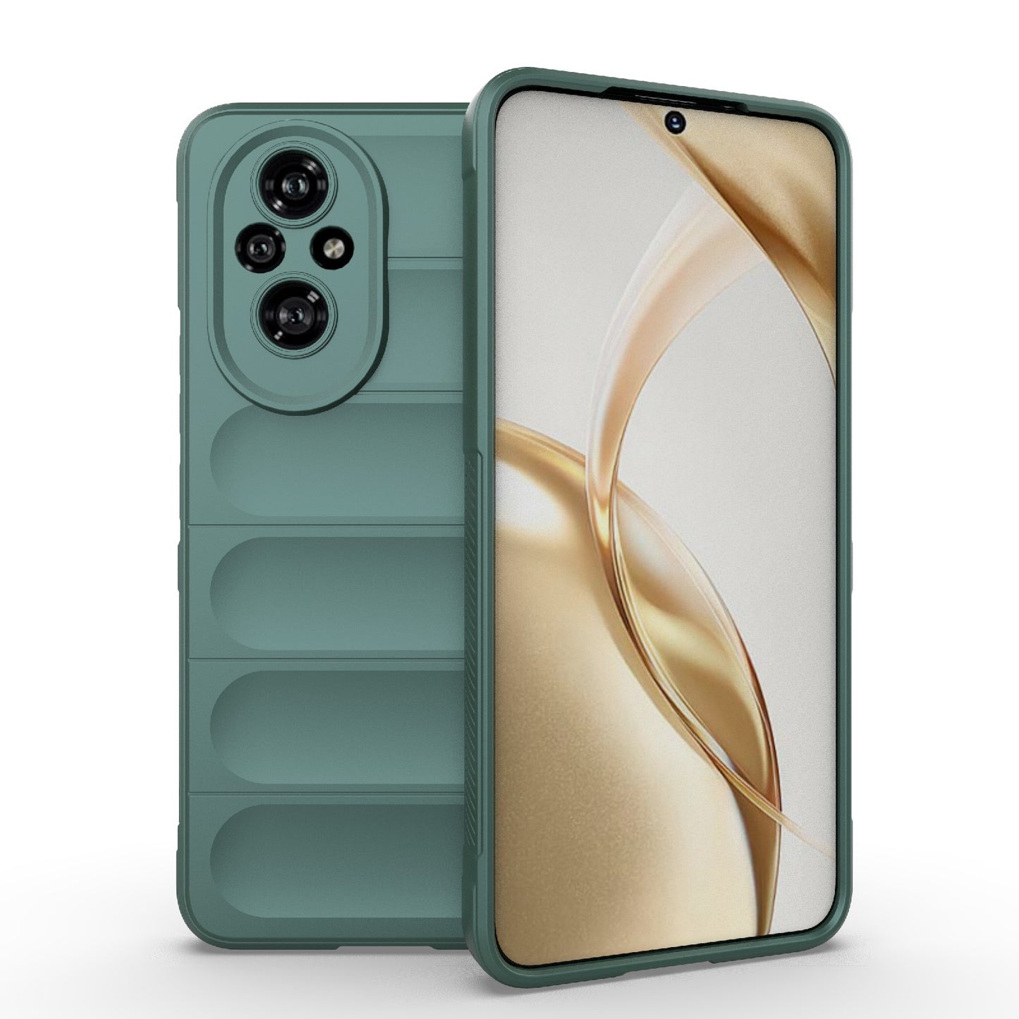 Honor 200 Magic Shield TPU + Flannel Phone Case: Durable, Non-toxic, Easy Access, Stylish Design