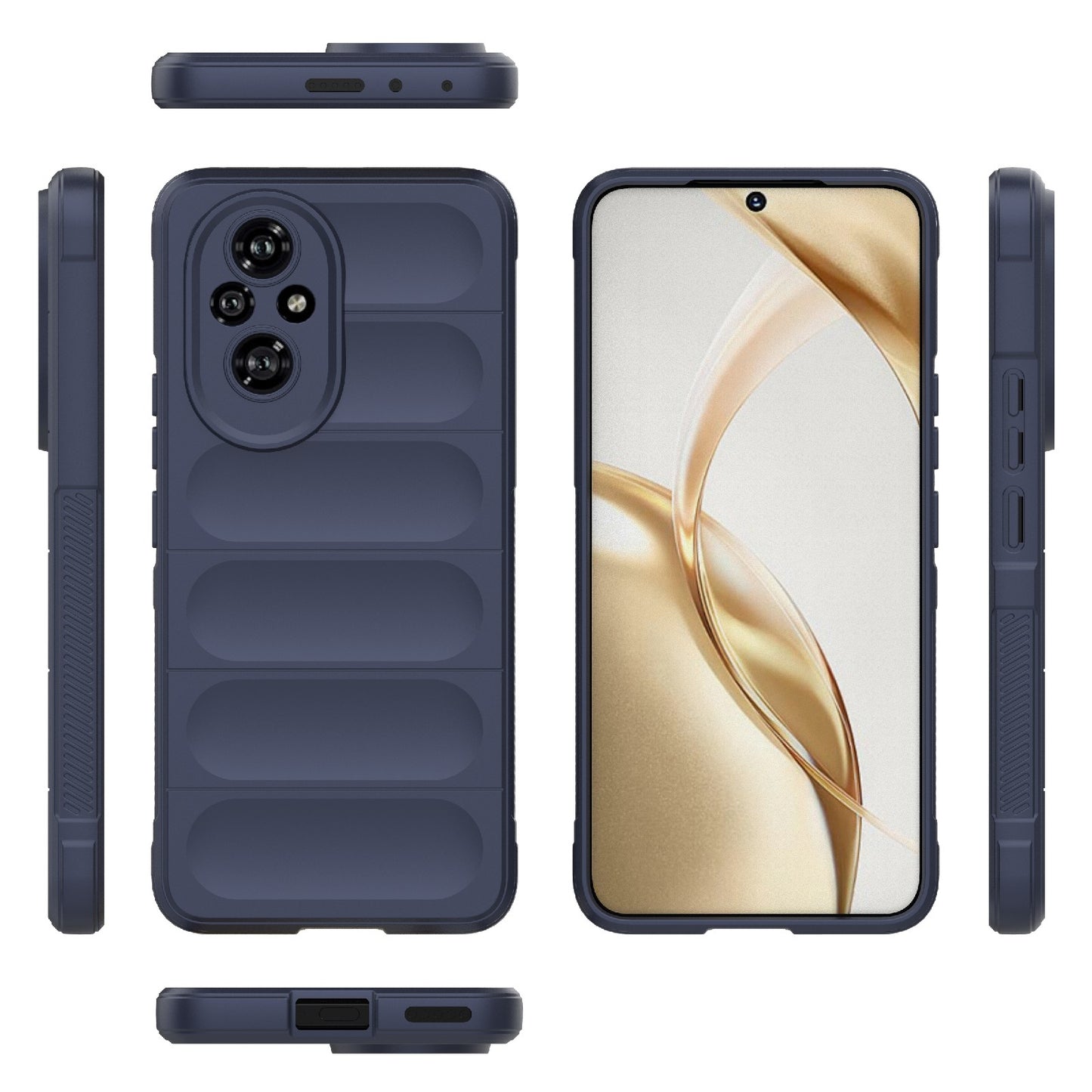 Honor 200 Magic Shield TPU + Flannel Phone Case: Durable, Non-toxic, Easy Access, Stylish Design