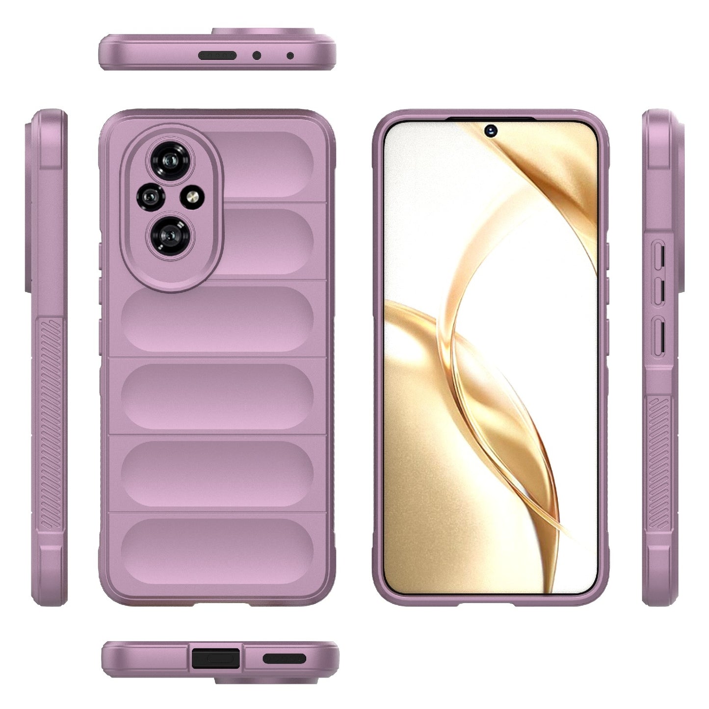 Honor 200 Magic Shield TPU + Flannel Phone Case: Durable, Non-toxic, Easy Access, Stylish Design