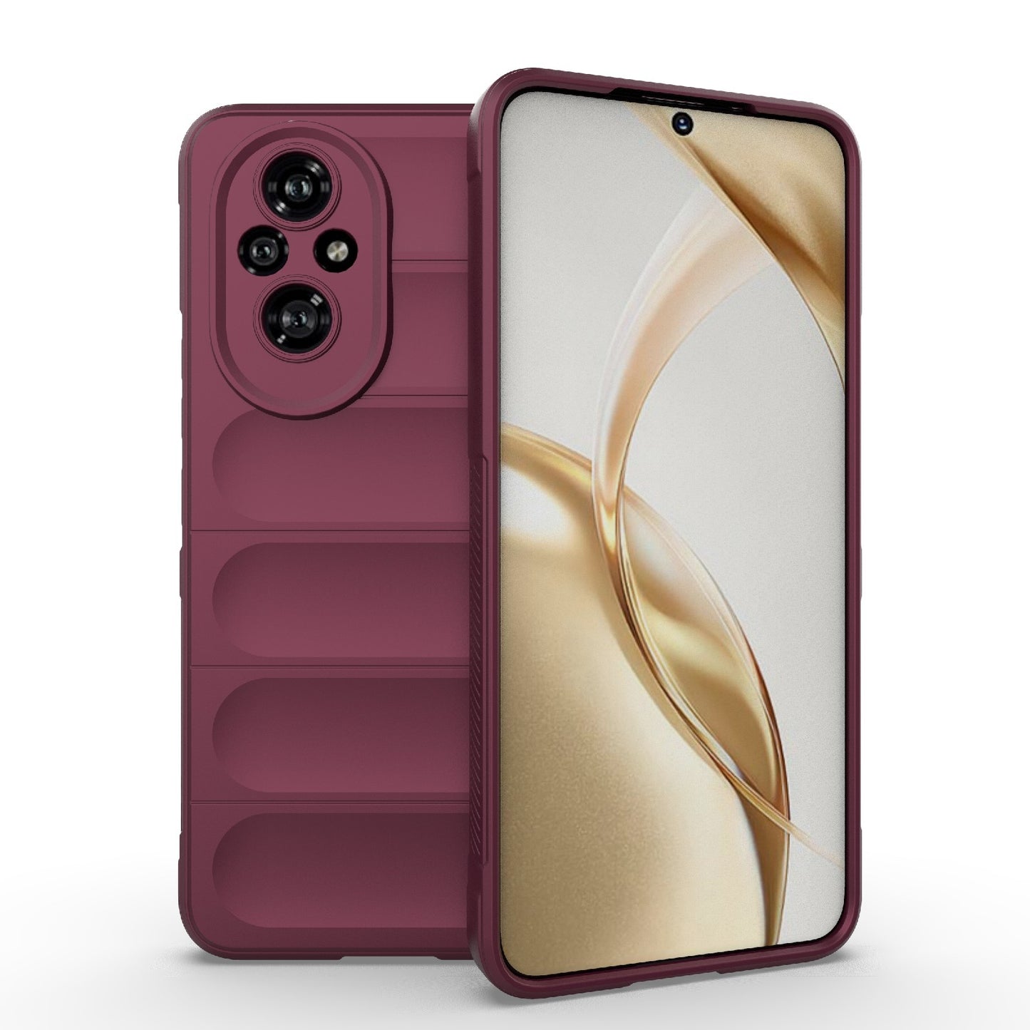 Honor 200 Magic Shield TPU + Flannel Phone Case: Durable, Non-toxic, Easy Access, Stylish Design