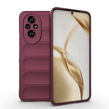 Honor 200 Magic Shield TPU + Flannel Phone Case: Durable, Non-toxic, Easy Access, Stylish Design