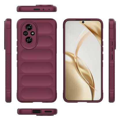 Honor 200 Magic Shield TPU + Flannel Phone Case: Durable, Non-toxic, Easy Access, Stylish Design