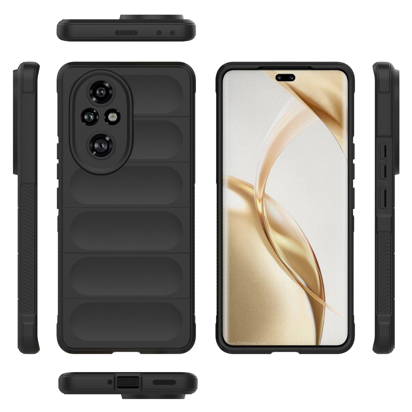 Honor 200 Pro Magic Shield TPU + Flannel Phone Case: Durable, Non-toxic, Easy Access, Stylish Design