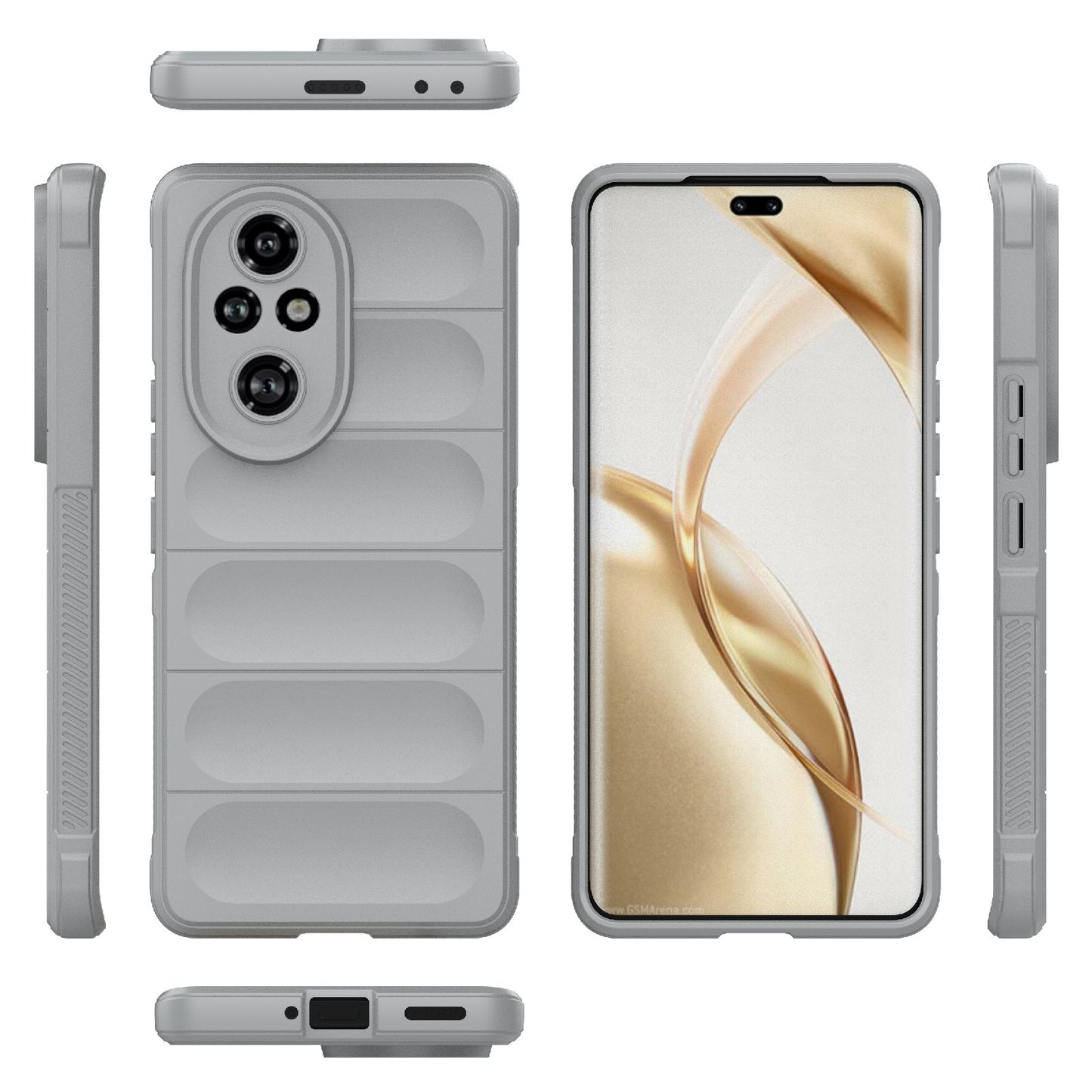 Honor 200 Pro Magic Shield TPU + Flannel Phone Case: Durable, Non-toxic, Easy Access, Stylish Design