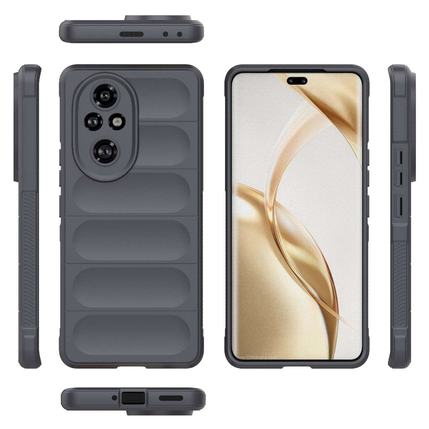 Honor 200 Pro Magic Shield TPU + Flannel Phone Case: Durable, Non-toxic, Easy Access, Stylish Design