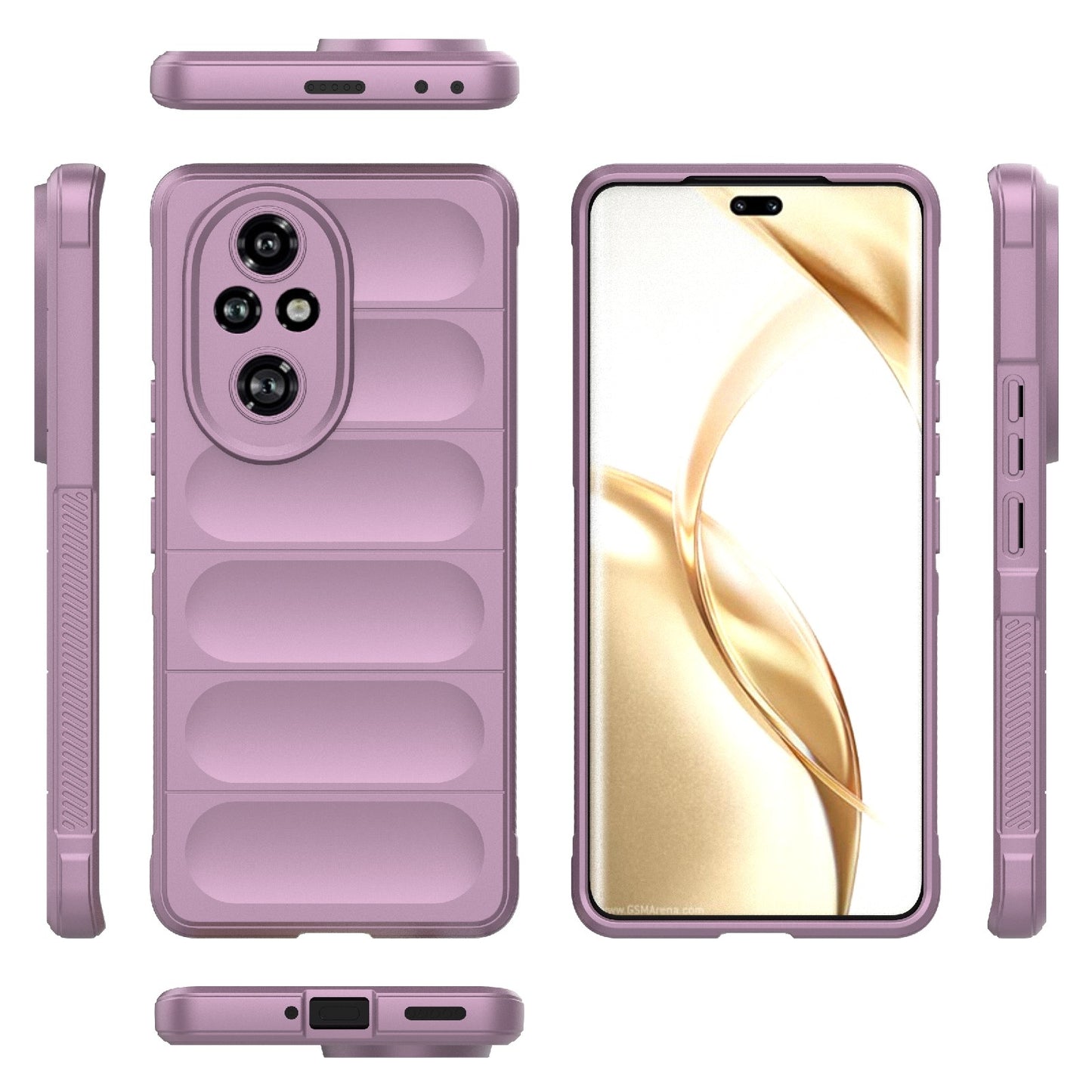 Honor 200 Pro Magic Shield TPU + Flannel Phone Case: Durable, Non-toxic, Easy Access, Stylish Design