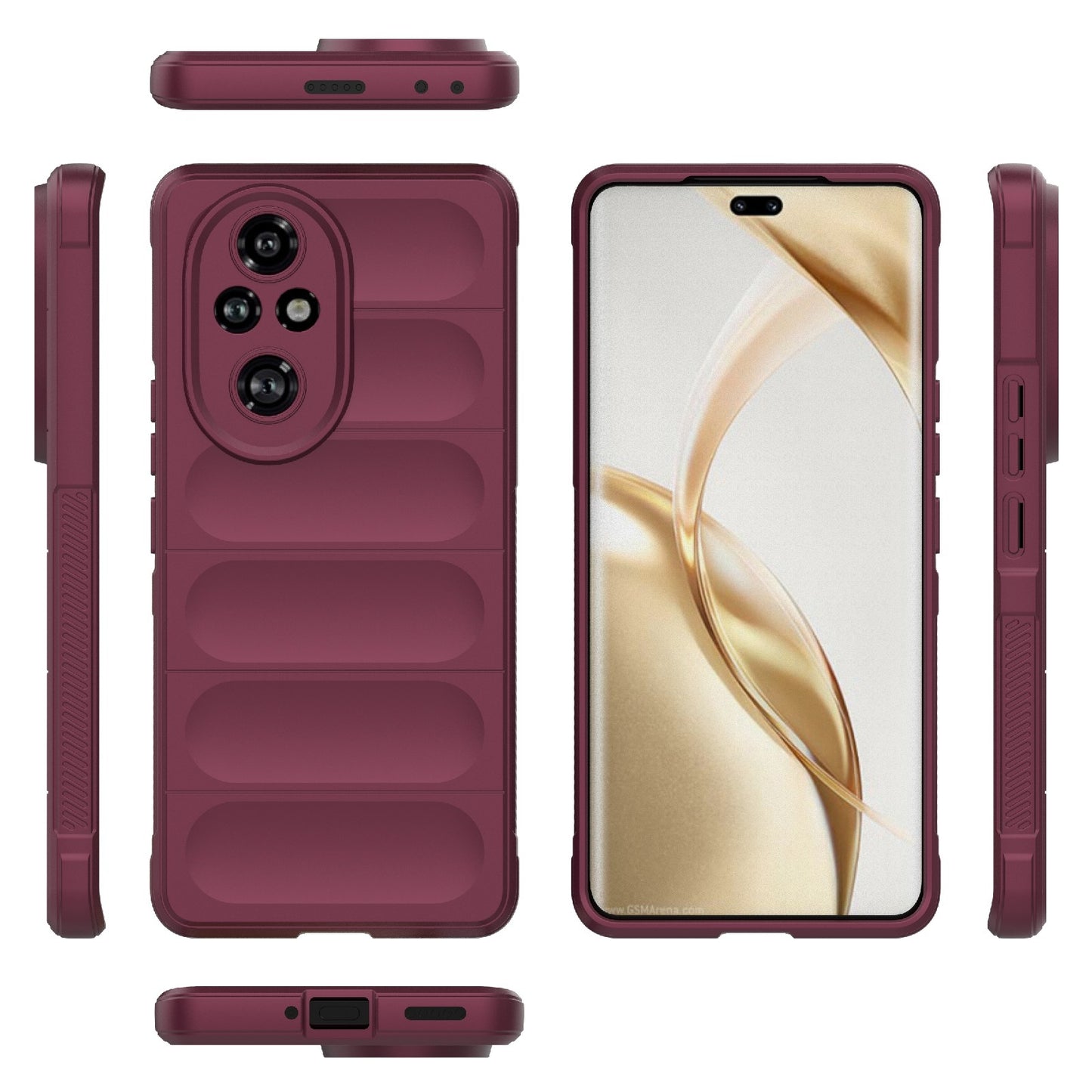 Honor 200 Pro Magic Shield TPU + Flannel Phone Case: Durable, Non-toxic, Easy Access, Stylish Design