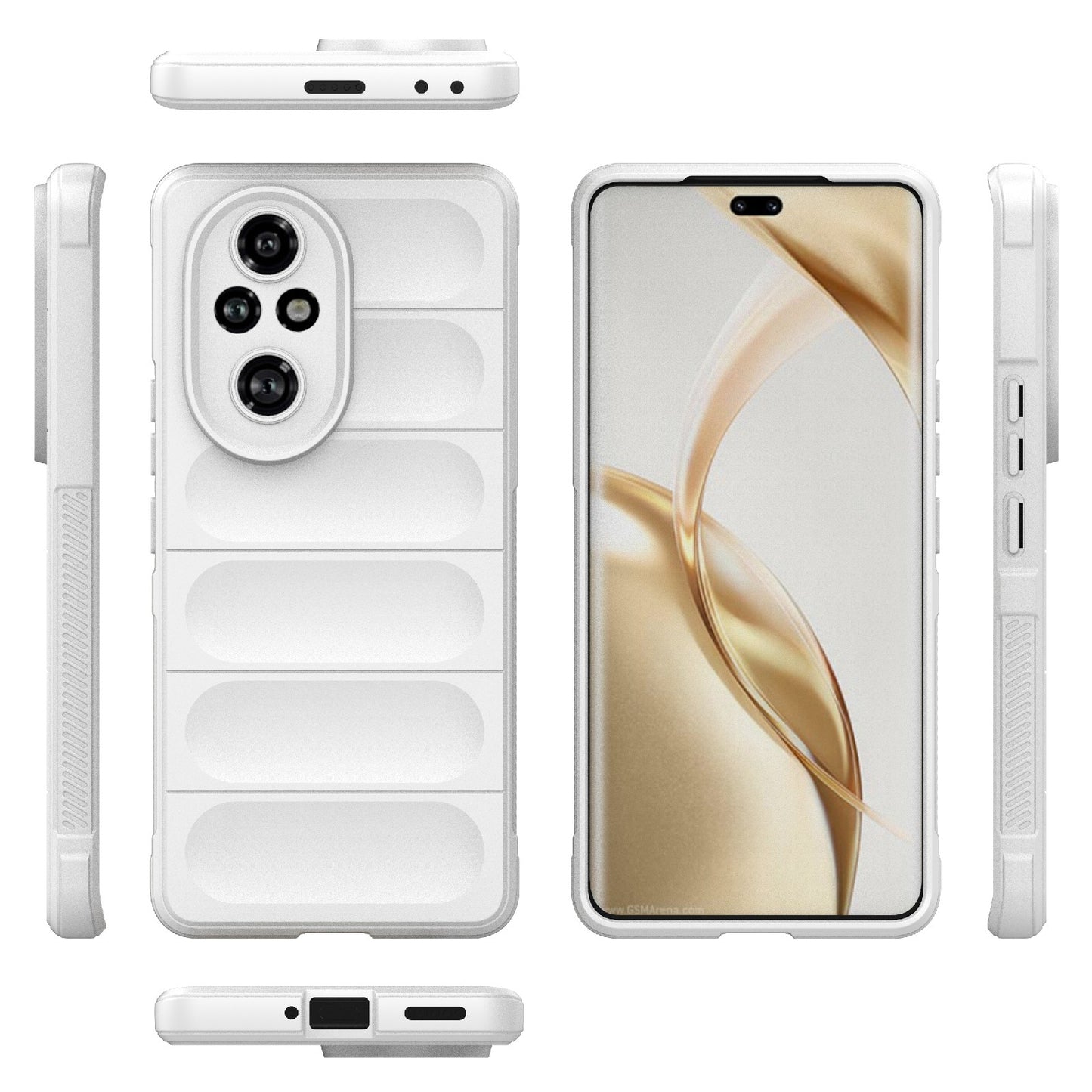 Honor 200 Pro Magic Shield TPU + Flannel Phone Case: Durable, Non-toxic, Easy Access, Stylish Design