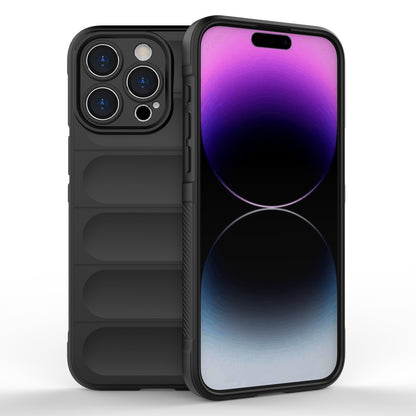 iPhone 15 Pro Max Magic Shield TPU + Flannel Phone Case: Durable, Non-toxic, Easy Access, Stylish Design