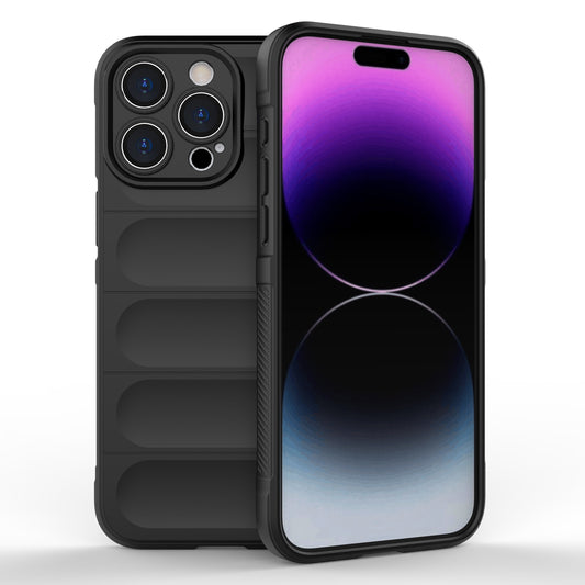 iPhone 15 Pro Max Magic Shield TPU + Flannel Phone Case: Durable, Non-toxic, Easy Access, Stylish Design