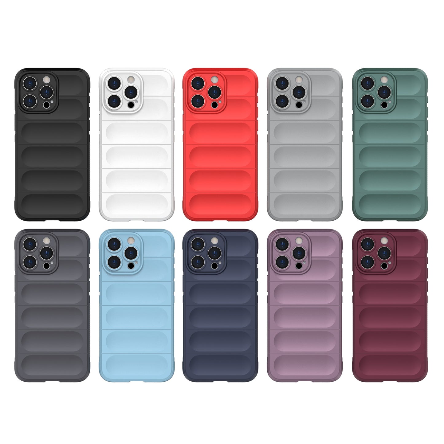 iPhone 15 Pro Max Magic Shield TPU + Flannel Phone Case: Durable, Non-toxic, Easy Access, Stylish Design