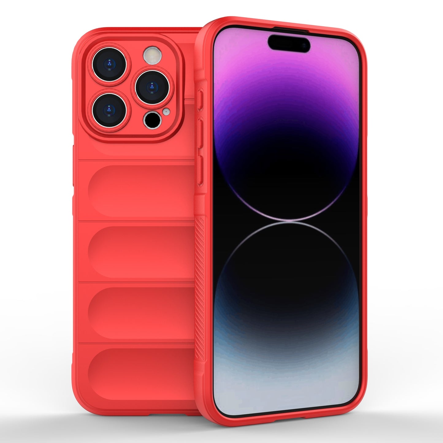 iPhone 15 Pro Max Magic Shield TPU + Flannel Phone Case: Durable, Non-toxic, Easy Access, Stylish Design