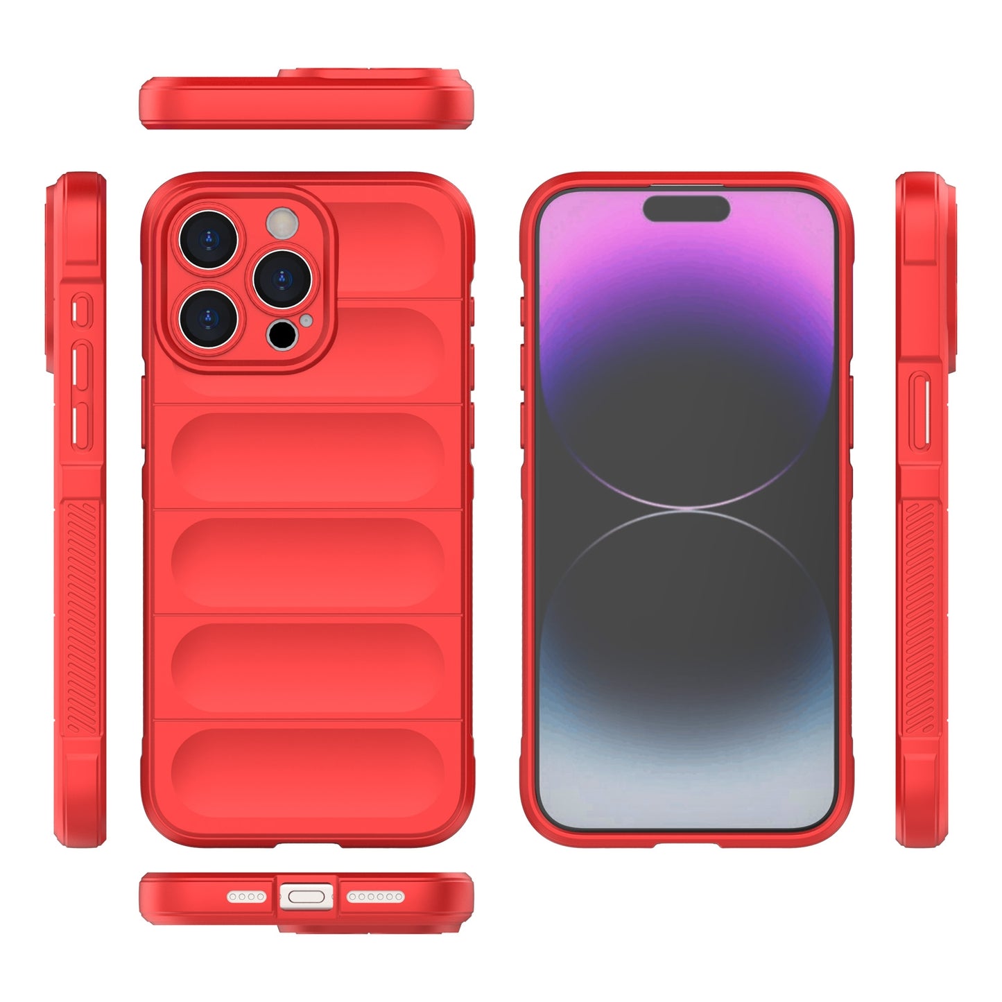 iPhone 15 Pro Max Magic Shield TPU + Flannel Phone Case: Durable, Non-toxic, Easy Access, Stylish Design