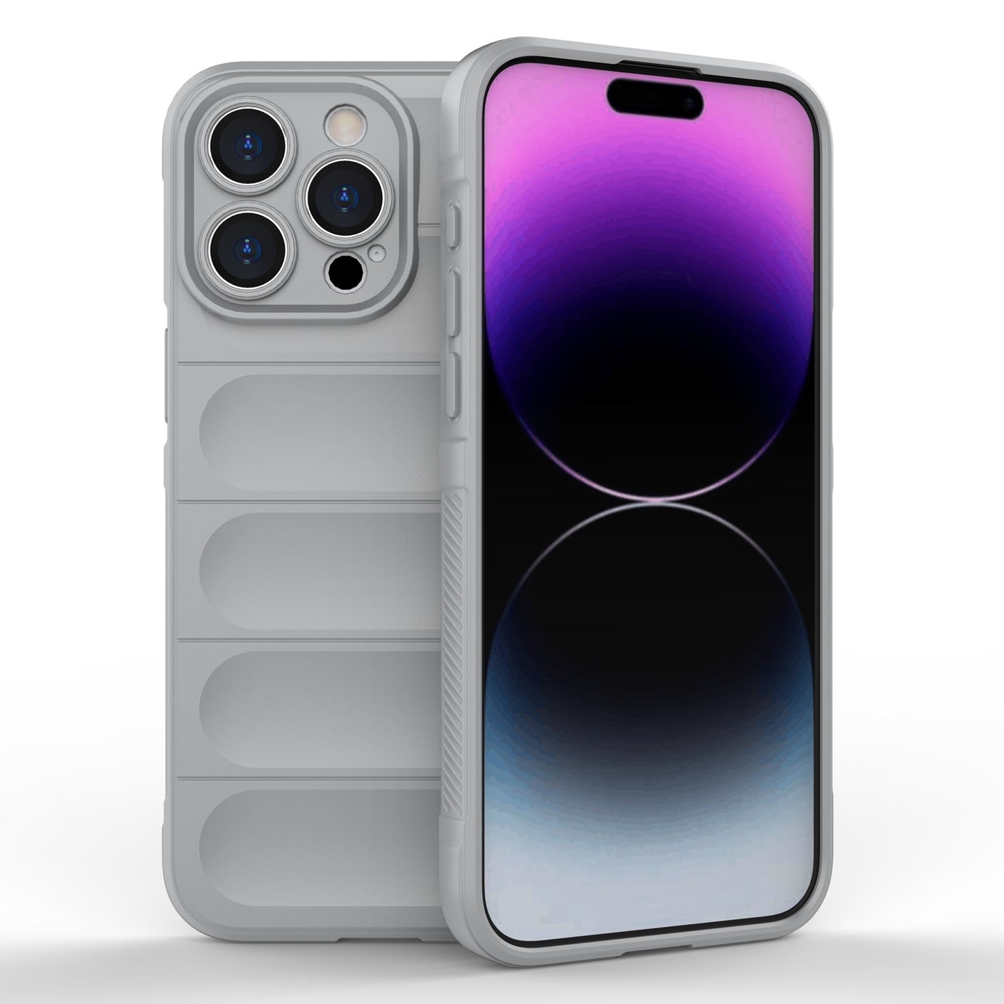 iPhone 15 Pro Max Magic Shield TPU + Flannel Phone Case: Durable, Non-toxic, Easy Access, Stylish Design