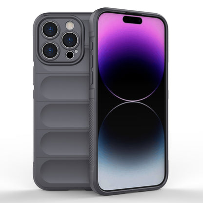 iPhone 15 Pro Max Magic Shield TPU + Flannel Phone Case: Durable, Non-toxic, Easy Access, Stylish Design