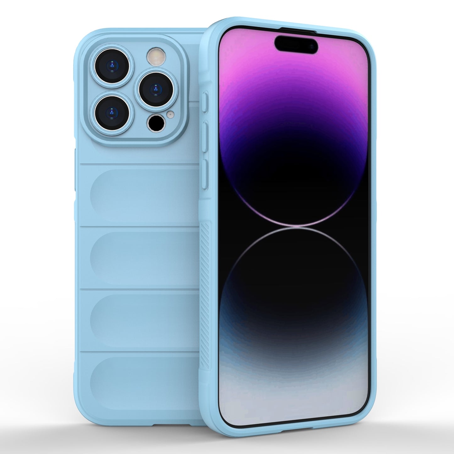 iPhone 15 Pro Max Magic Shield TPU + Flannel Phone Case: Durable, Non-toxic, Easy Access, Stylish Design