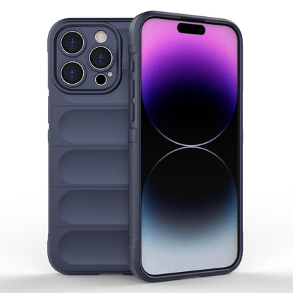 iPhone 15 Pro Max Magic Shield TPU + Flannel Phone Case: Durable, Non-toxic, Easy Access, Stylish Design