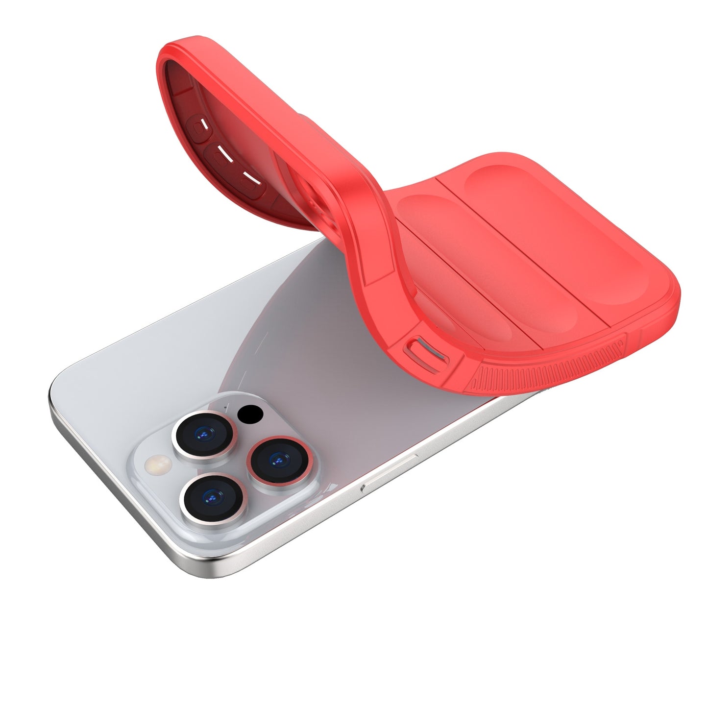 iPhone 15 Pro Max Magic Shield TPU + Flannel Phone Case: Durable, Non-toxic, Easy Access, Stylish Design