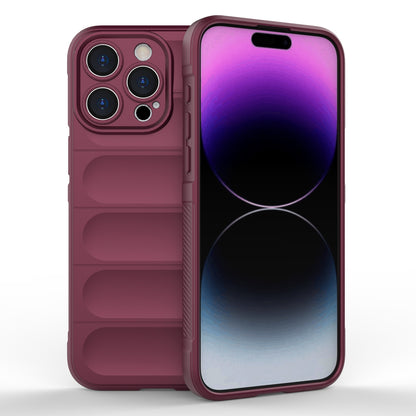 iPhone 15 Pro Max Magic Shield TPU + Flannel Phone Case: Durable, Non-toxic, Easy Access, Stylish Design