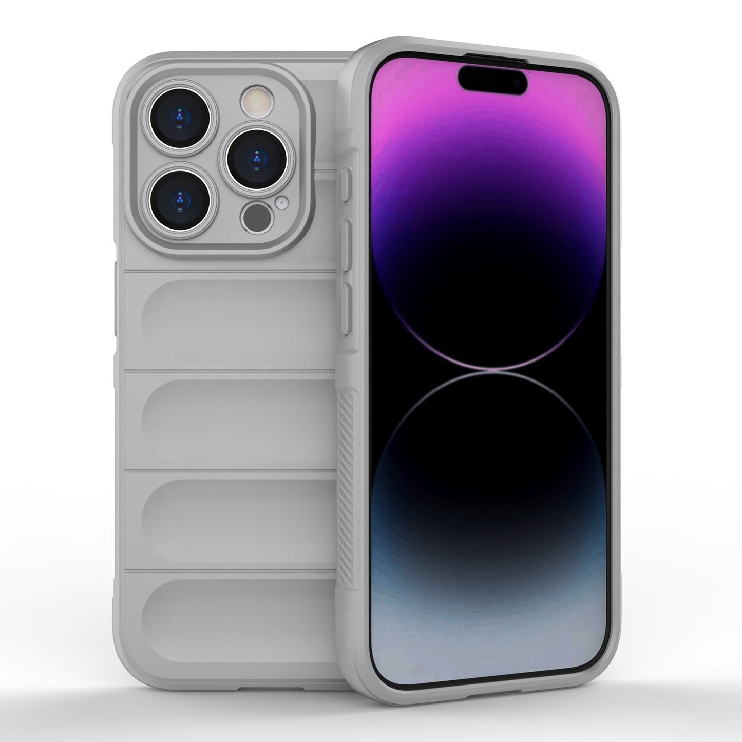 iPhone 15 Pro Magic Shield TPU + Flannel Phone Case: Durable, Non-toxic, Easy Access, Stylish Design