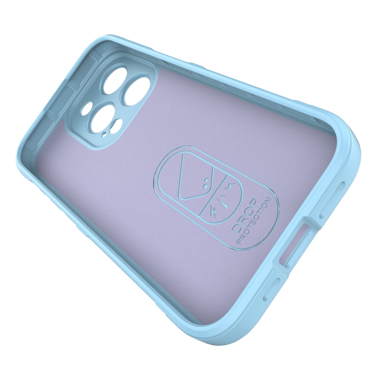 iPhone 15 Pro Magic Shield TPU + Flannel Phone Case: Durable, Non-toxic, Easy Access, Stylish Design