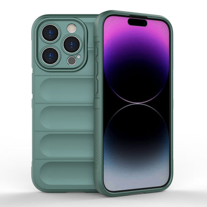 iPhone 15 Pro Magic Shield TPU + Flannel Phone Case: Durable, Non-toxic, Easy Access, Stylish Design