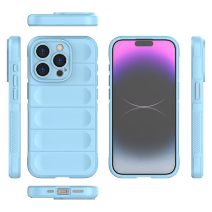 iPhone 15 Pro Magic Shield TPU + Flannel Phone Case: Durable, Non-toxic, Easy Access, Stylish Design