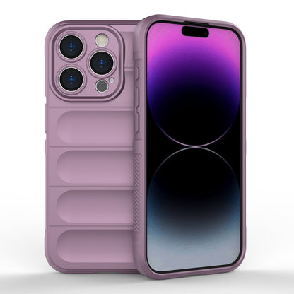 iPhone 15 Pro Magic Shield TPU + Flannel Phone Case: Durable, Non-toxic, Easy Access, Stylish Design