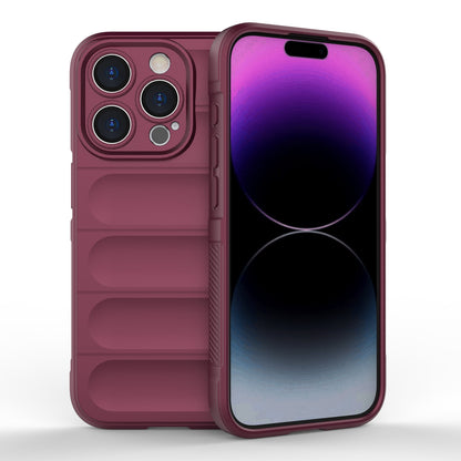 iPhone 15 Pro Magic Shield TPU + Flannel Phone Case: Durable, Non-toxic, Easy Access, Stylish Design