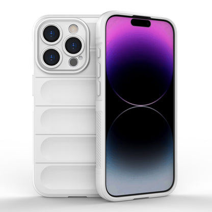 iPhone 15 Pro Magic Shield TPU + Flannel Phone Case: Durable, Non-toxic, Easy Access, Stylish Design
