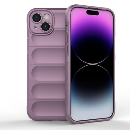 iPhone 15 Plus Magic Shield TPU + Flannel Phone Case: Durable, Non-toxic, Easy Access, Stylish Design