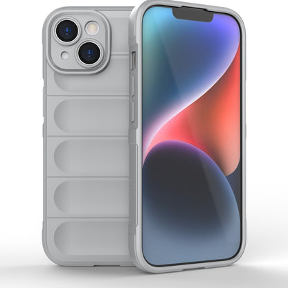 iPhone 15 Magic Shield TPU + Flannel Phone Case: Durable, Non-toxic, Easy Access, Stylish Design