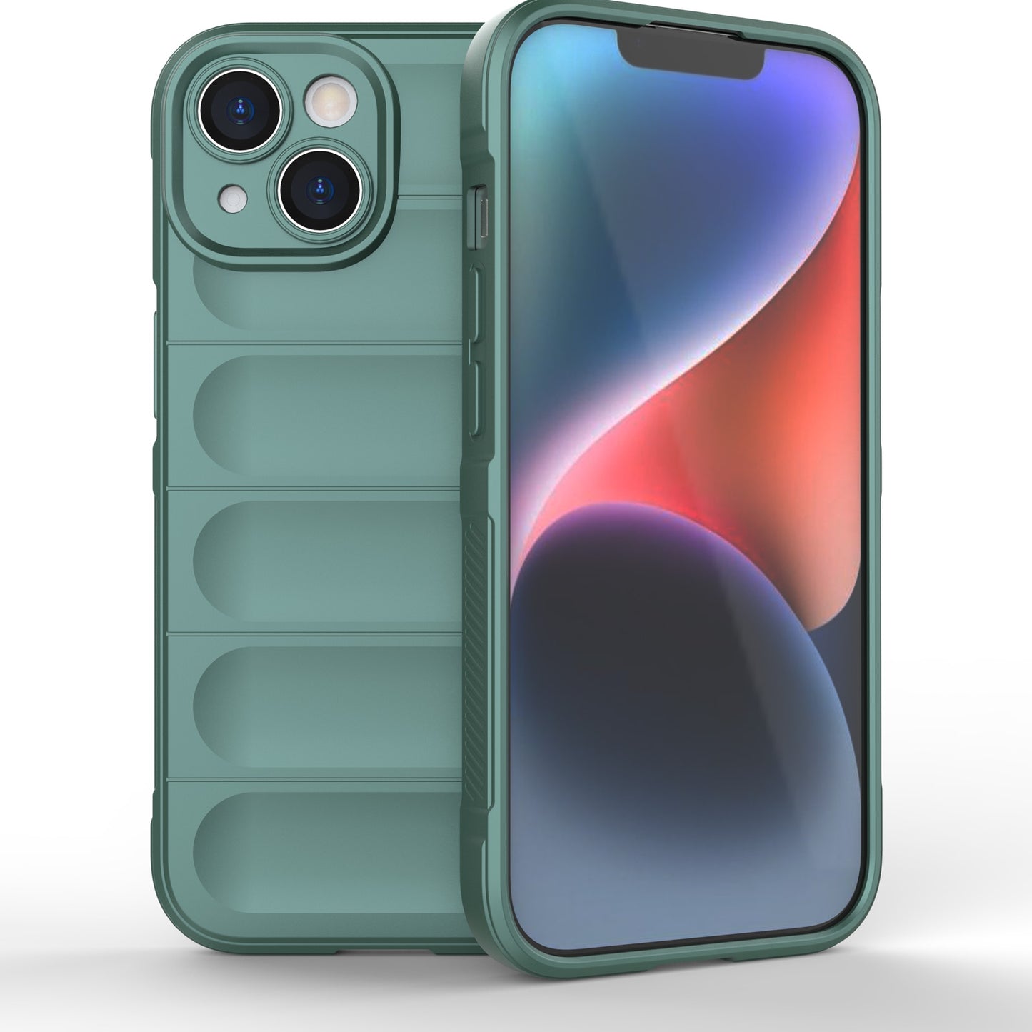 iPhone 15 Magic Shield TPU + Flannel Phone Case: Durable, Non-toxic, Easy Access, Stylish Design