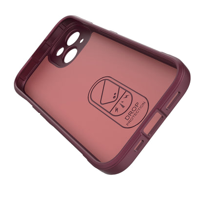 iPhone 15 Magic Shield TPU + Flannel Phone Case: Durable, Non-toxic, Easy Access, Stylish Design