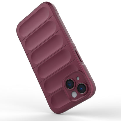 iPhone 15 Magic Shield TPU + Flannel Phone Case: Durable, Non-toxic, Easy Access, Stylish Design